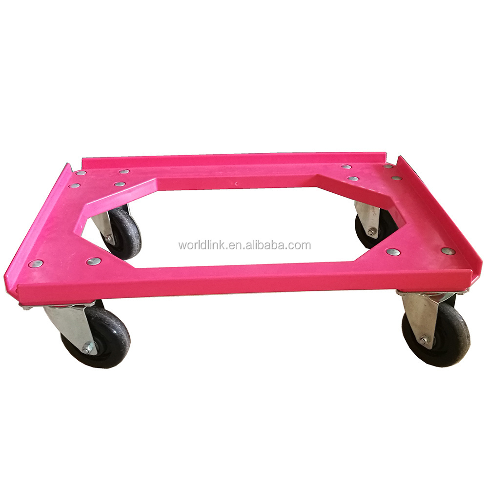 Platform Crate 4 Wheel Plastic Wheel Dolly Skate