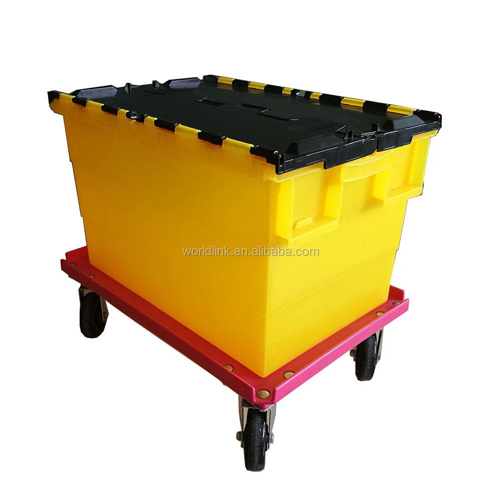 Platform Crate 4 Wheel Plastic Wheel Dolly Skate