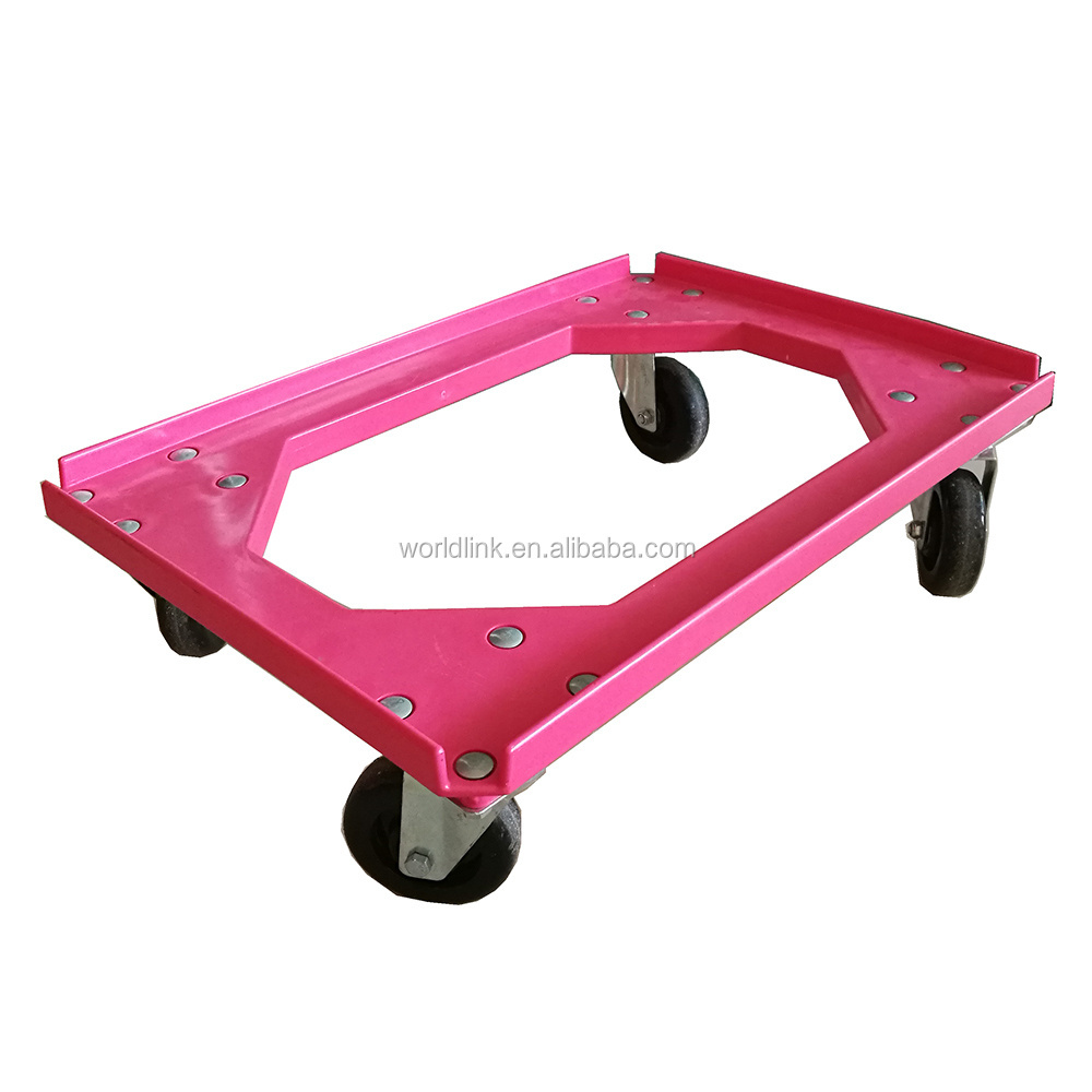 Platform Crate 4 Wheel Plastic Wheel Dolly Skate