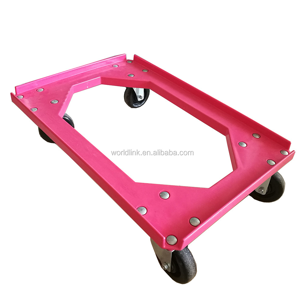 Platform Crate 4 Wheel Plastic Wheel Dolly Skate