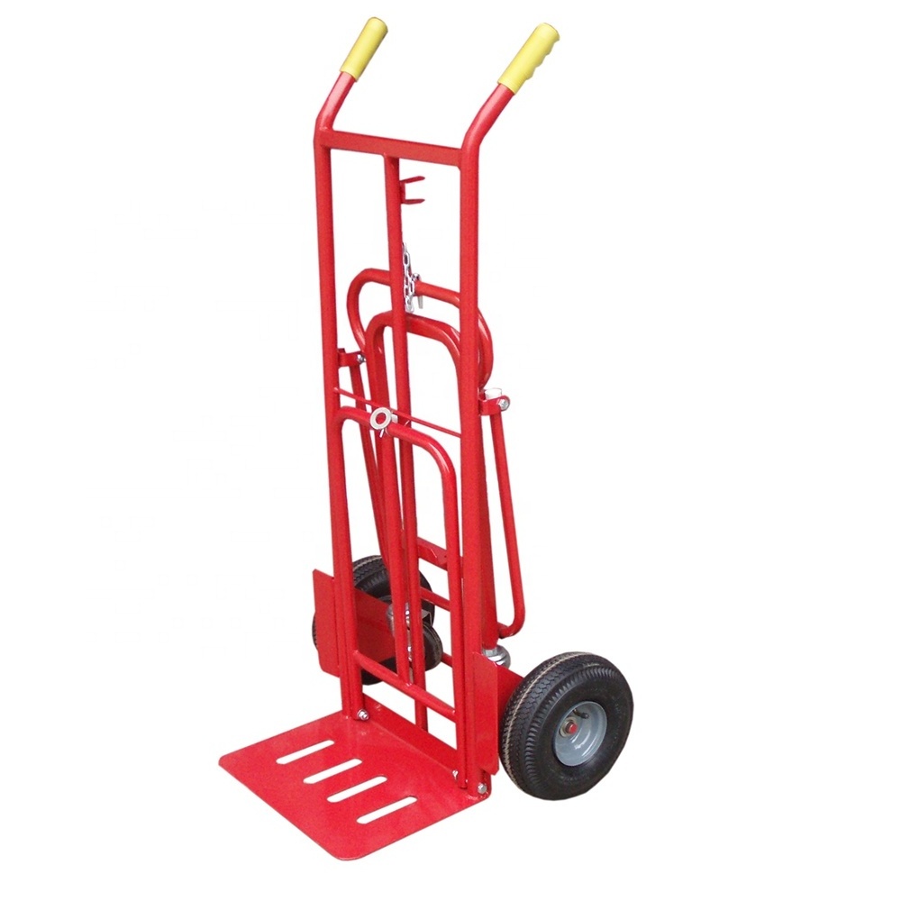 4 Wheels Industrial Used Folding Metal Hand Cart