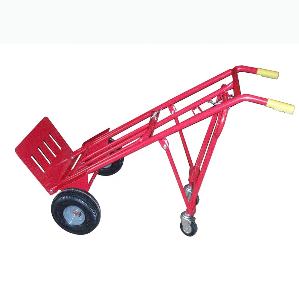 4 Wheels Industrial Used Folding Metal Hand Cart