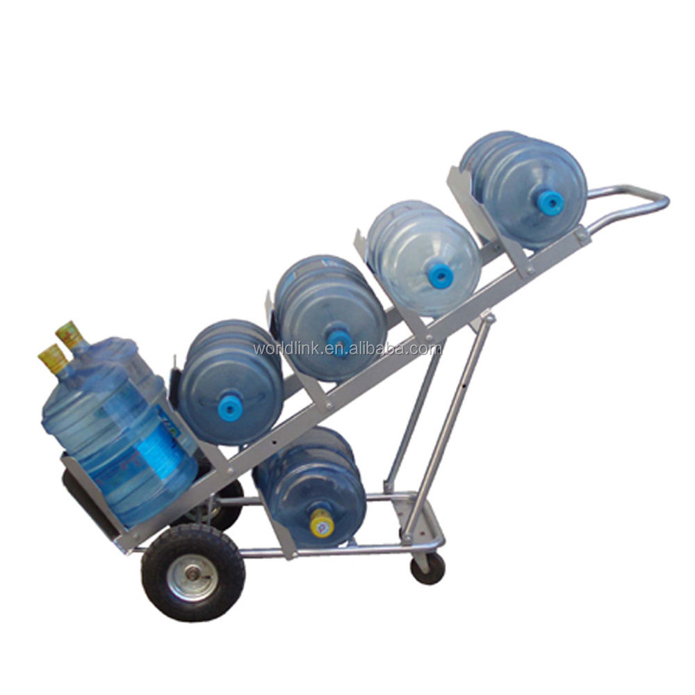 High Steel Foldable Trolleys for 5 Gallon Bottled Water Hand Truck