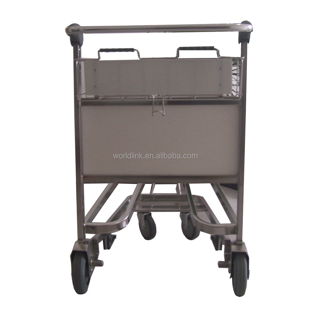 New Aluminium Airport Passenger Baggage Luggage Trolley Cart Hand Truck for Tools & Hotel Use OEM Customizable