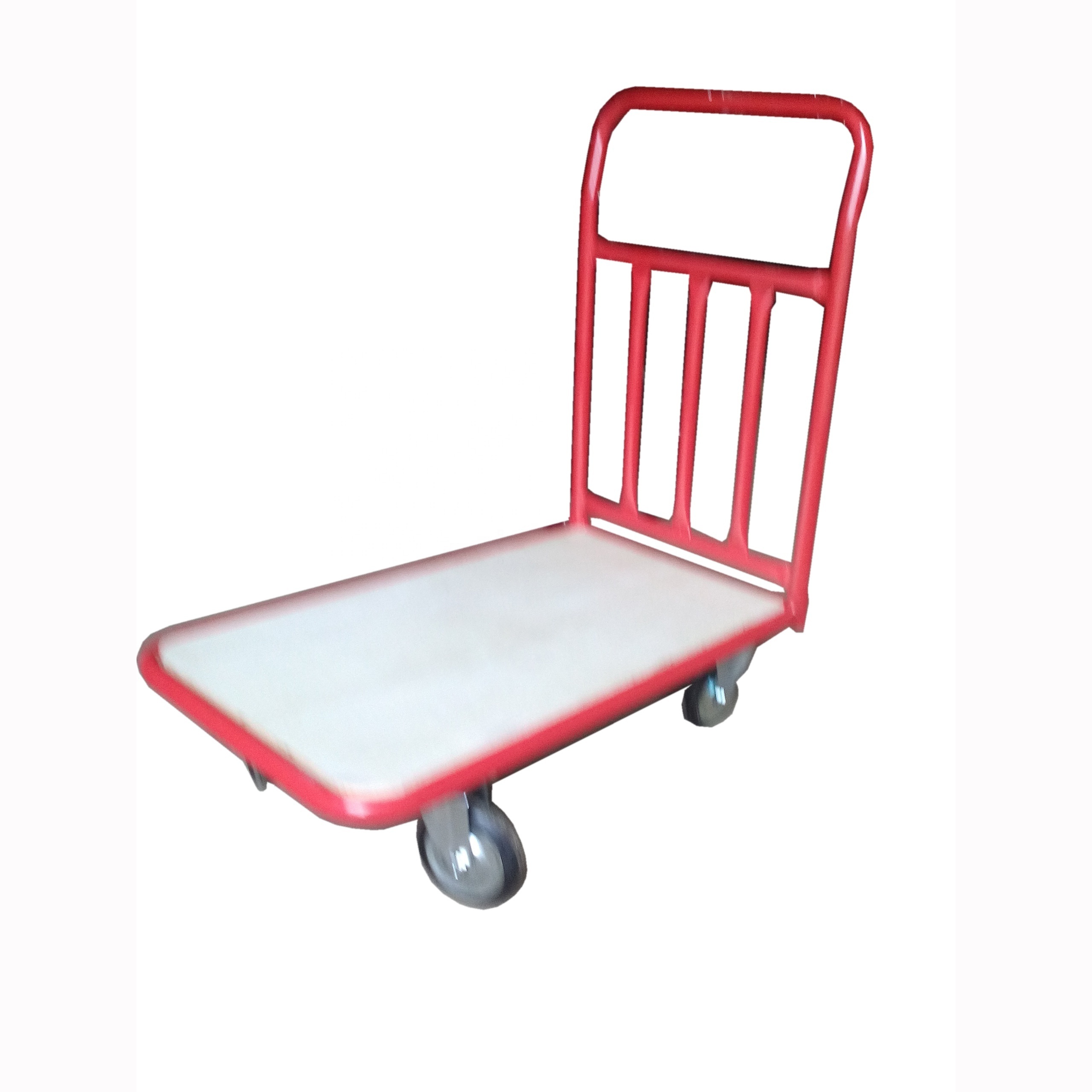 300kgs Steel Plastic Hand Push Platform Cart Foldable Moving Pallet Trolley with Four-Wheel OEM Customizable Load Capacity 200kg