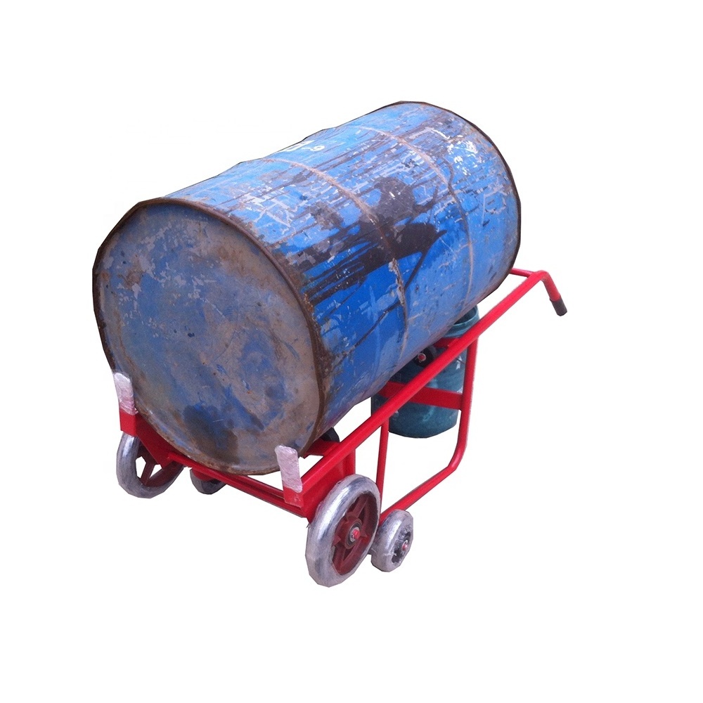 loading 450kgs Industrial Used Good Quality Oil Drum Trolley