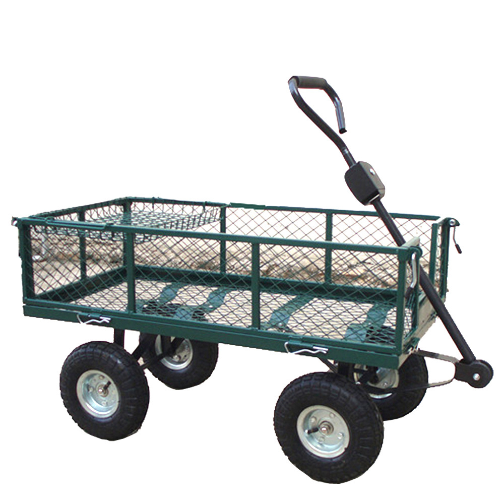 1840A Steel mesh 4 Wheels Folding Wagon Beach