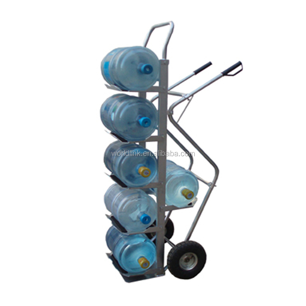 High Steel Foldable Trolleys for 5 Gallon Bottled Water Hand Truck