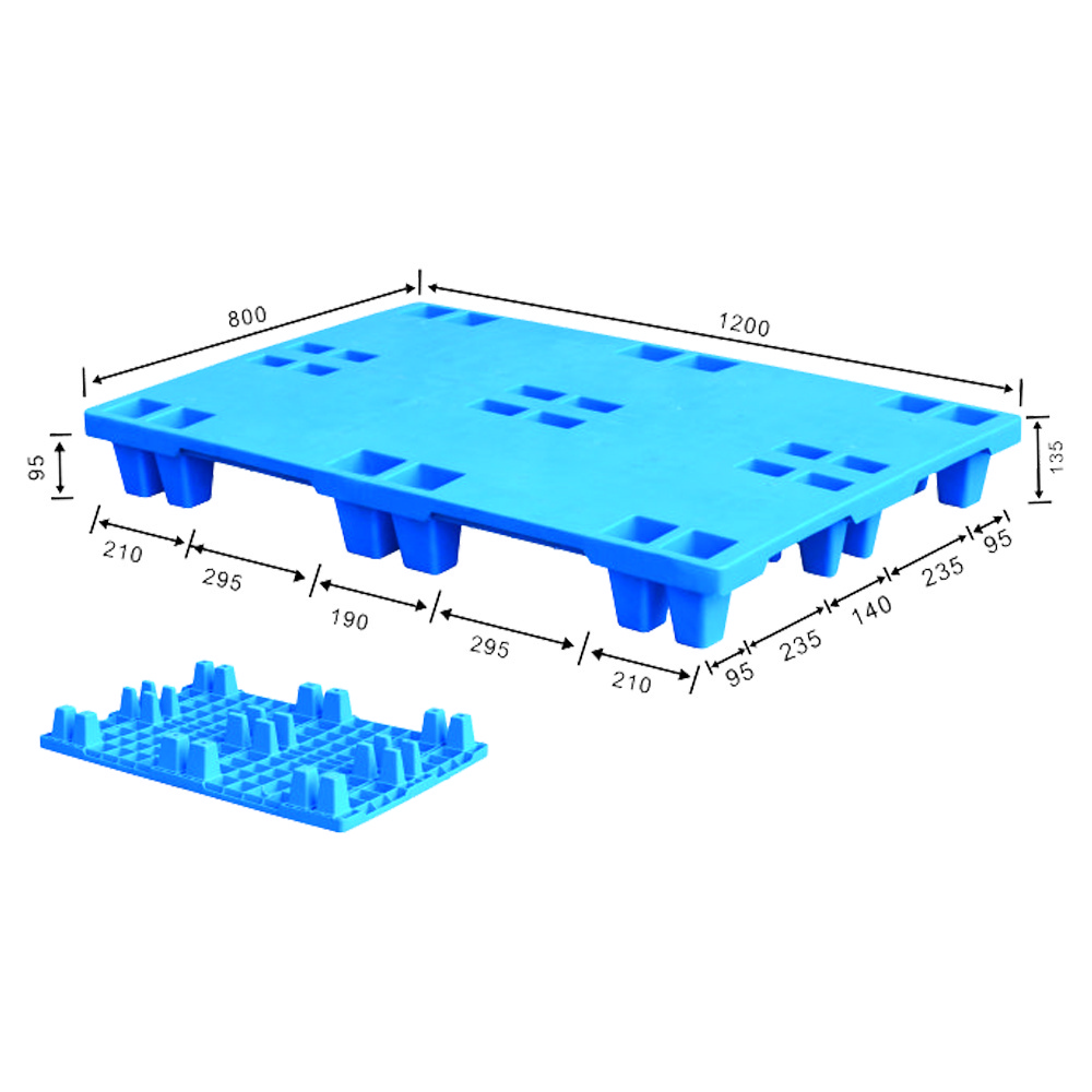 Reinforced 9-feet Strong Plastic HDPE Pallet