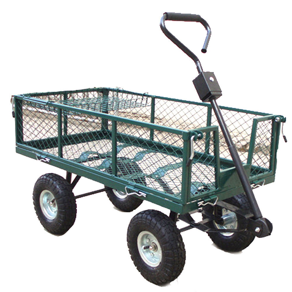 1840A Steel mesh 4 Wheels Folding Wagon Beach