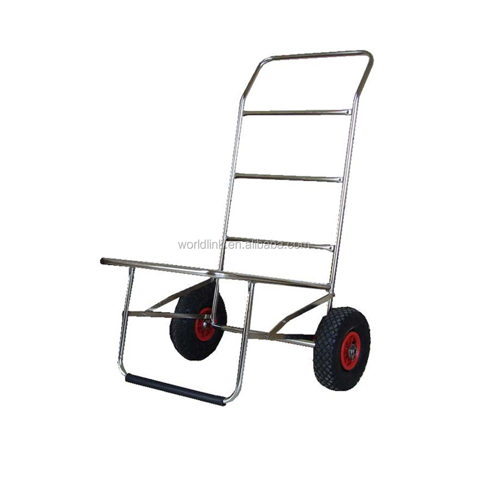 Hot Sale 250kgs Folding Beach Fish Stainless Steel Trolley