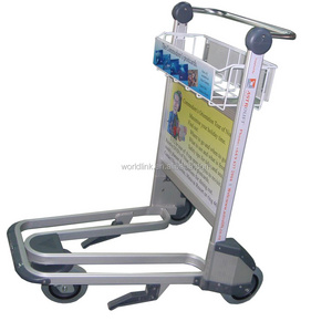 New Aluminium Airport Passenger Baggage Luggage Trolley Cart Hand Truck for Tools & Hotel Use OEM Customizable