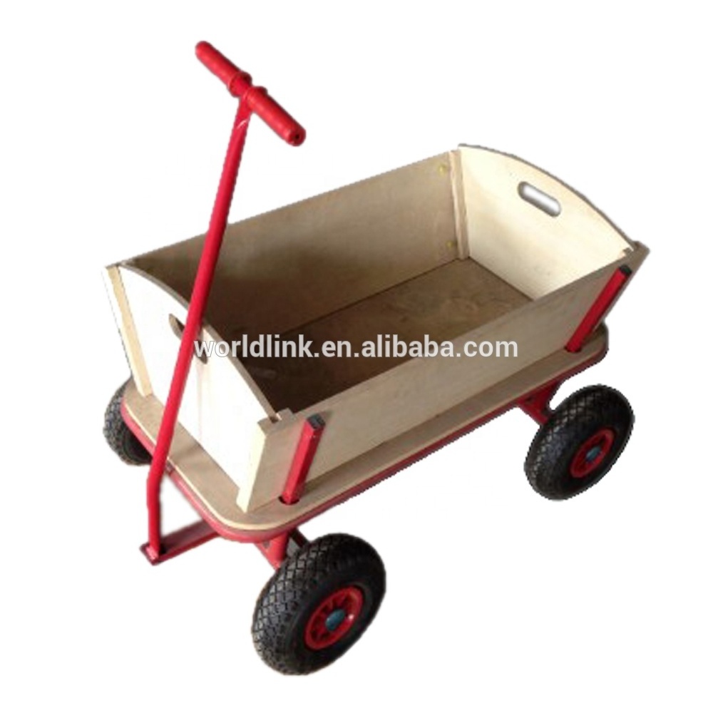 Four Wheels Wooden Garden Kids Wagon Loadmaster for Playing