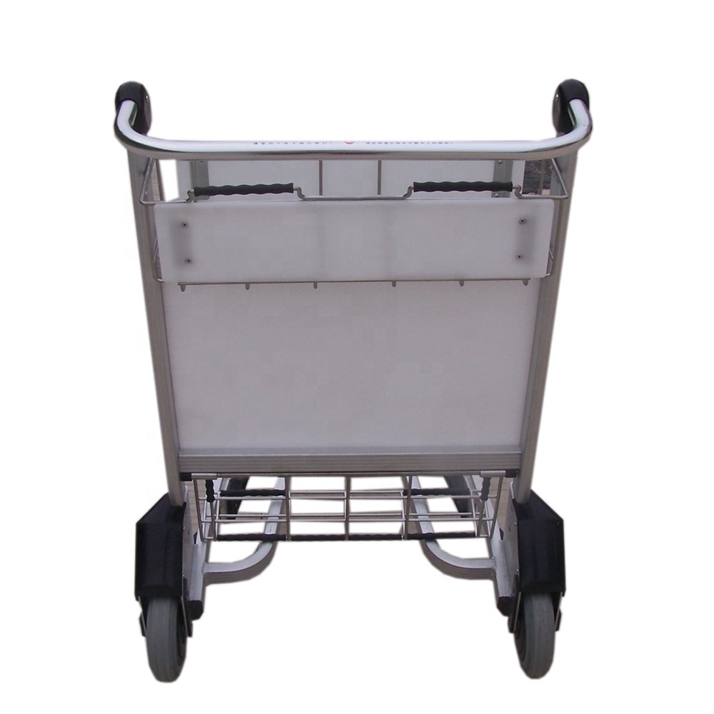 Airport Aluminum Hand Brake Luggage Trolley Cart Aircraft Trolleys