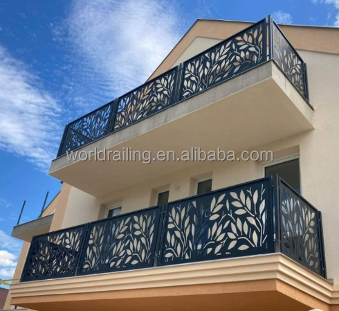 YL Unique design of balcony aluminum alloy fence garden fence