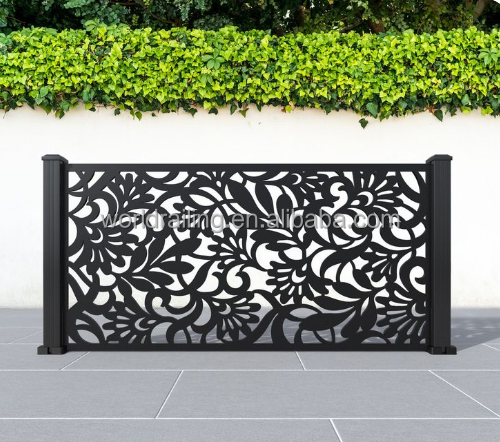 YL Unique design of balcony aluminum alloy fence garden fence