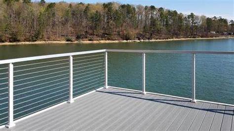 YL Premium low maintenance deck railing  outdoor stainless balustrade handrail black railing cable railing