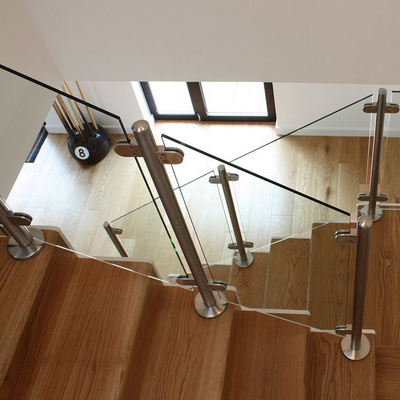 YL Top-ranked stainless steel stair glass railing 316 post prices balustrade posts