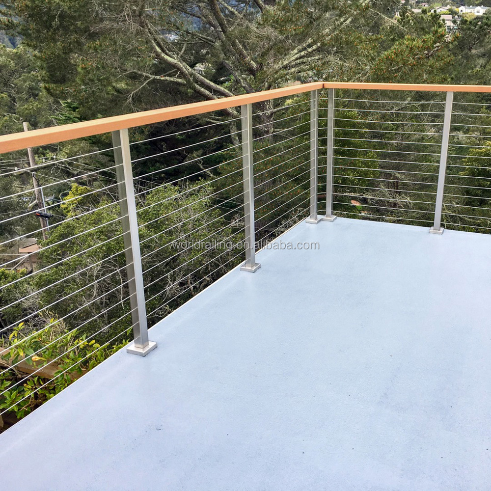 YL Top-ranked wire rope stainless railing balcony fencing 42