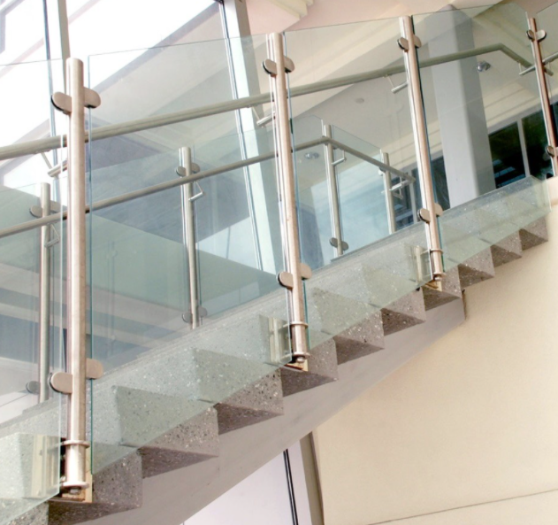 YL Factory Price  Railing Stainless Steel Framed Glass Balustrade