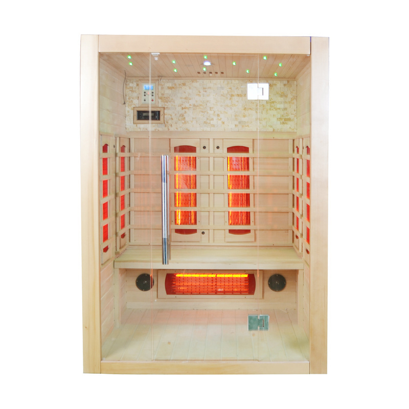 2 person hemlock wooden Half body infrared sauna