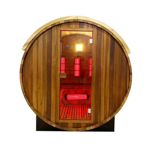 High quality barrel sauna room far infrared outdoor sauna room for 6 persons