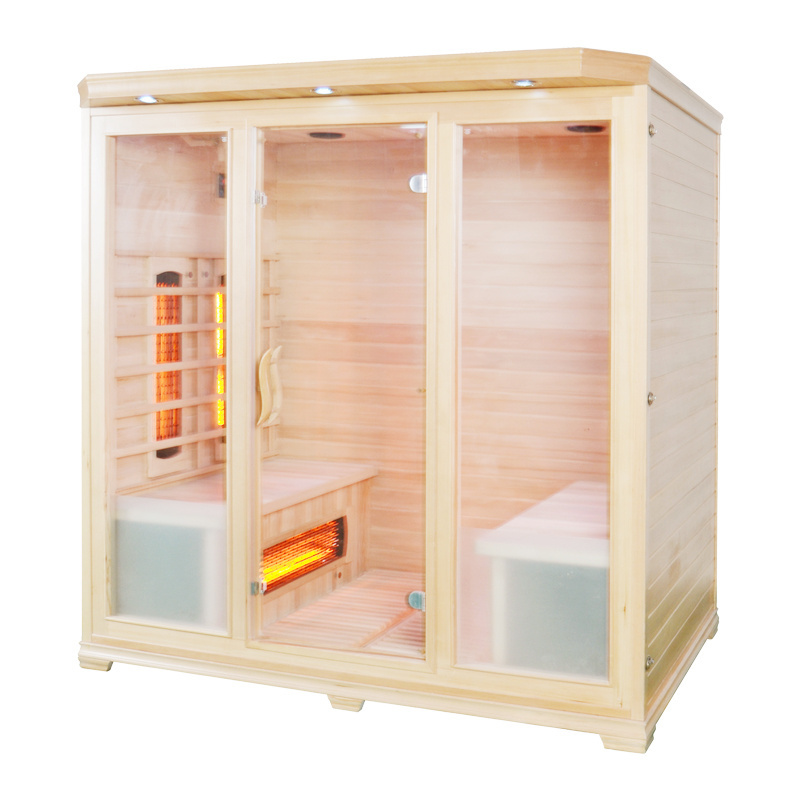 Indoor Sauna4 Person New Style Customized Size 2 Person Indoor Infrared Sauna