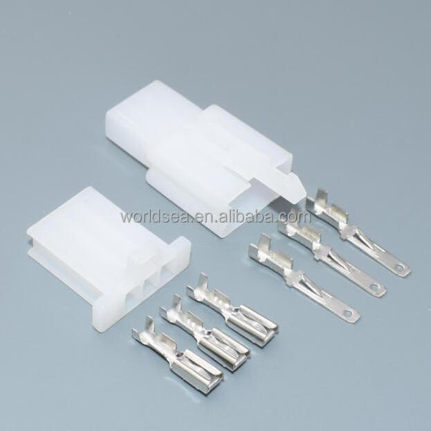 Motorcycle Car ATV Scooter Boat Male Female 3 Way Connectors 2.8mm Terminal