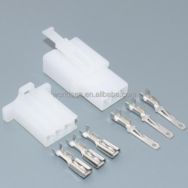 Motorcycle Car ATV Scooter Boat Male Female 3 Way Connectors 2.8mm Terminal