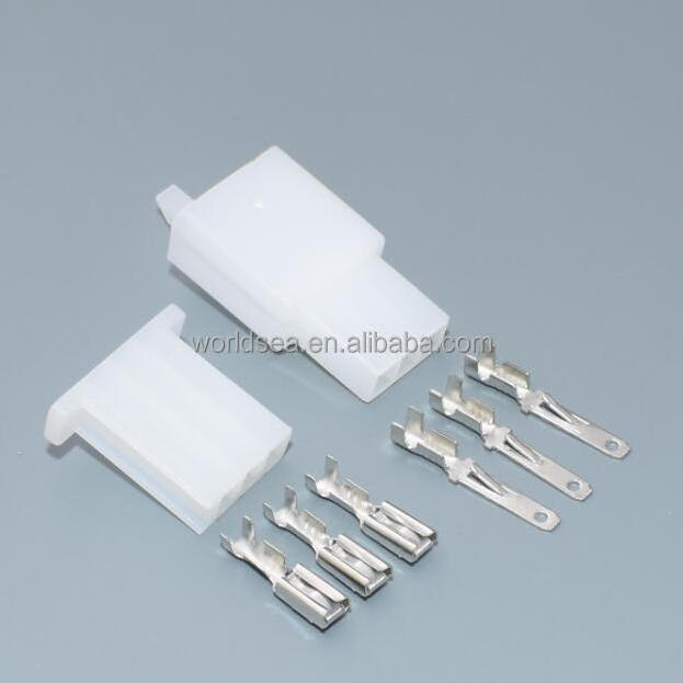 Motorcycle Car ATV Scooter Boat Male Female 3 Way Connectors 2.8mm Terminal