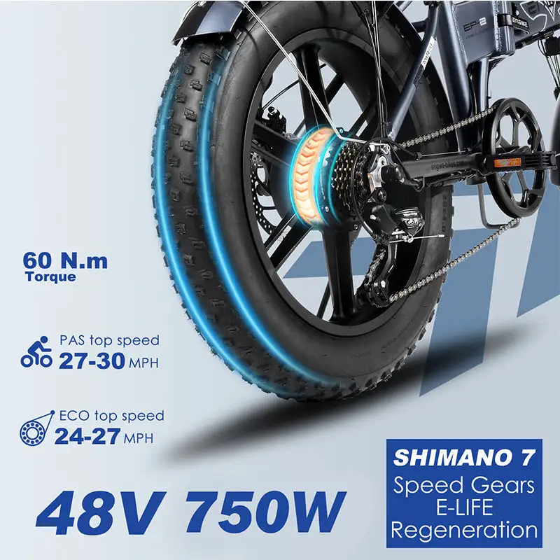 Excellent Engwe EP-2 Pro Electric bike with 750W 48V13A Integrated Battery Foldable E Bike Fat Tire Mountain e bike EU warehouse