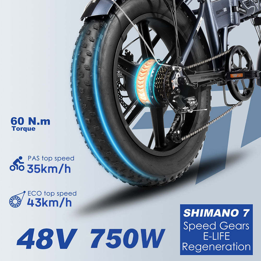 Excellent Engwe EP-2 Pro Electric bike with 750W 48V13A Integrated Battery Foldable E Bike Fat Tire Mountain e bike EU warehouse