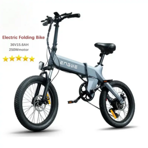 New 2024 ENGWE C20 Pro Foldable Electric Bicycle with Integrated 36V15.6AH Lithium Battery 250W Motor 7 Speed Folding E Bike