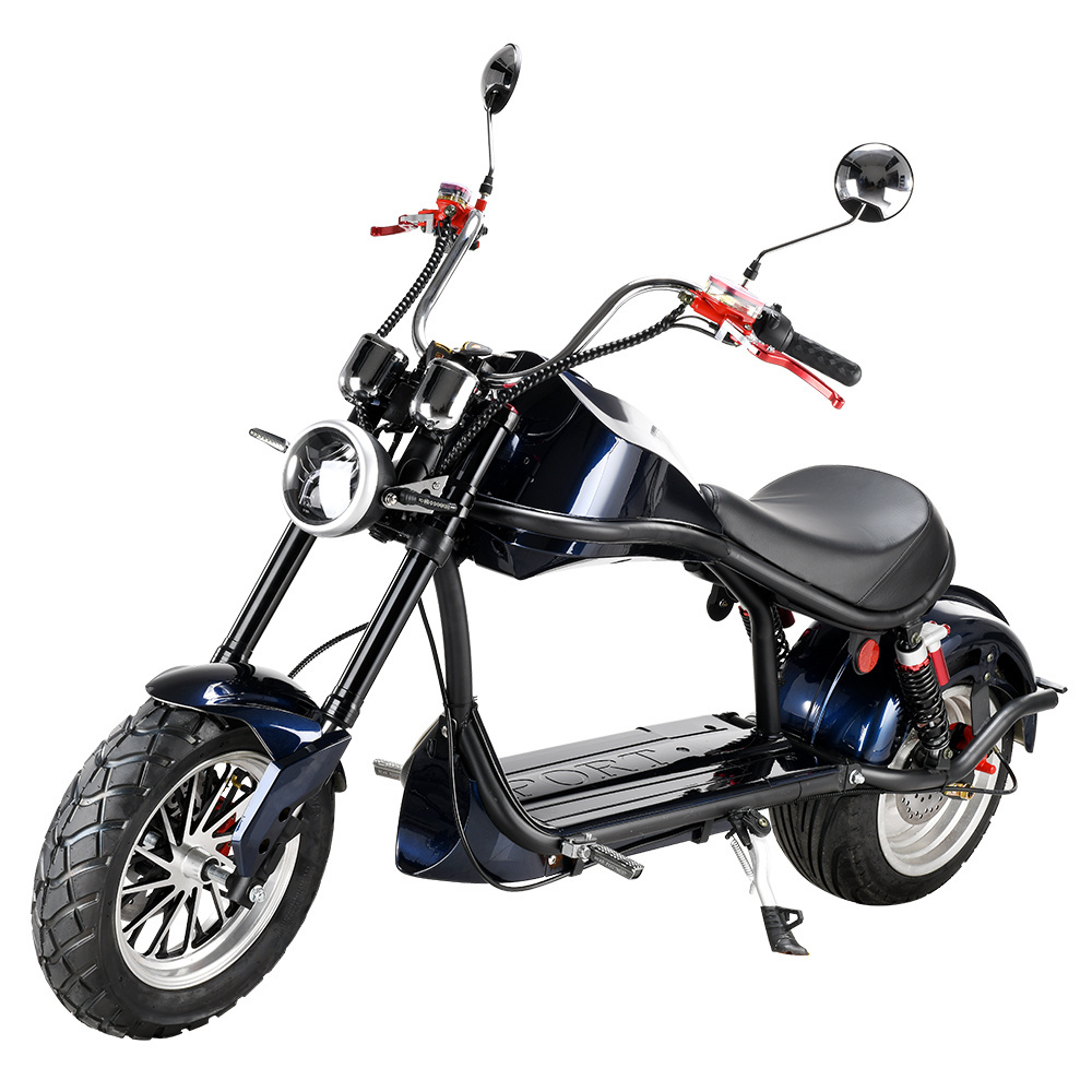 Powerful Stylish and super durable 60V 3000W CityCoco Chopper Electric bike with removable lithium battery