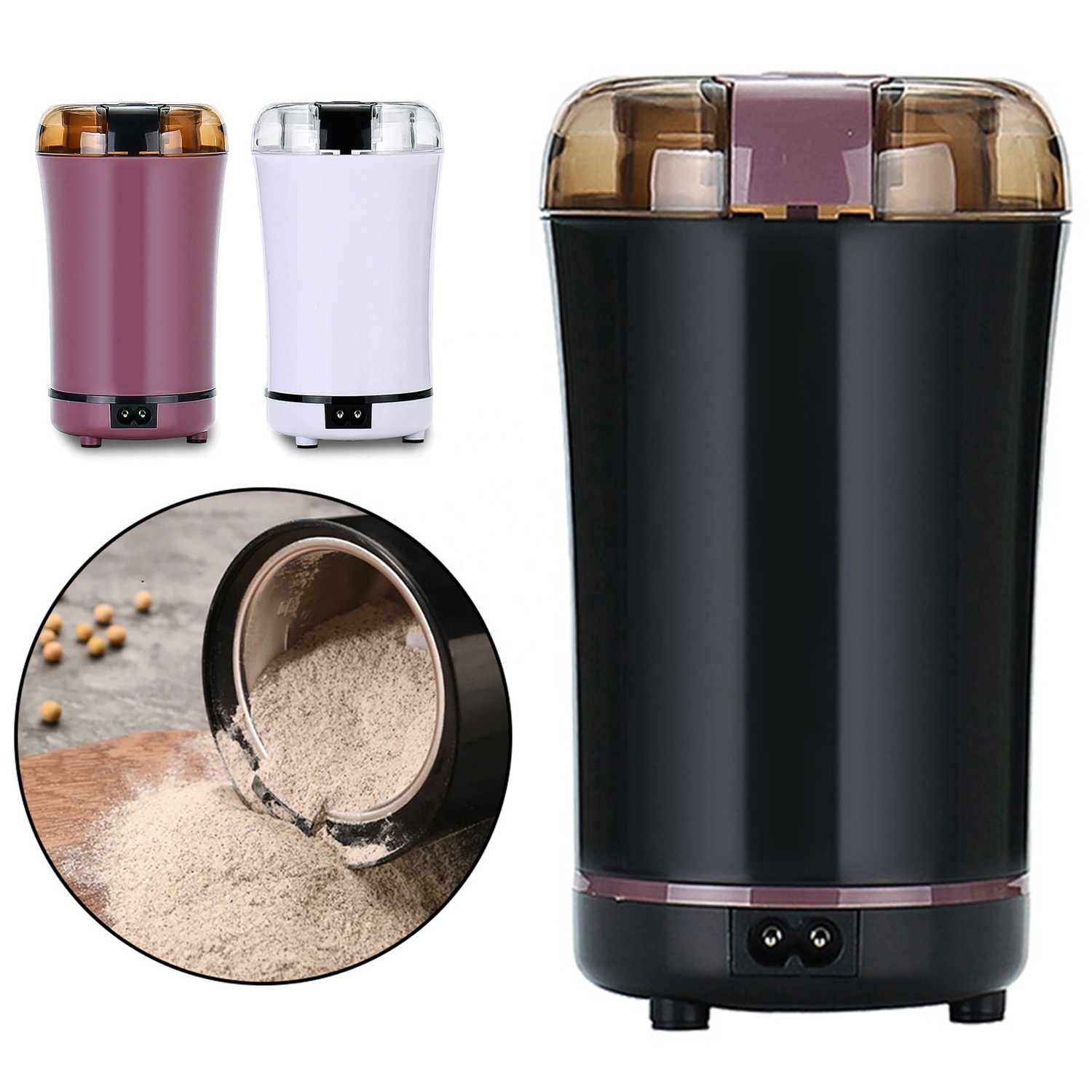 Multifunction Portable Beans Herbs Grains Electric Gravity Pepper Grinding Electric Spices Mill Coffee Grinder