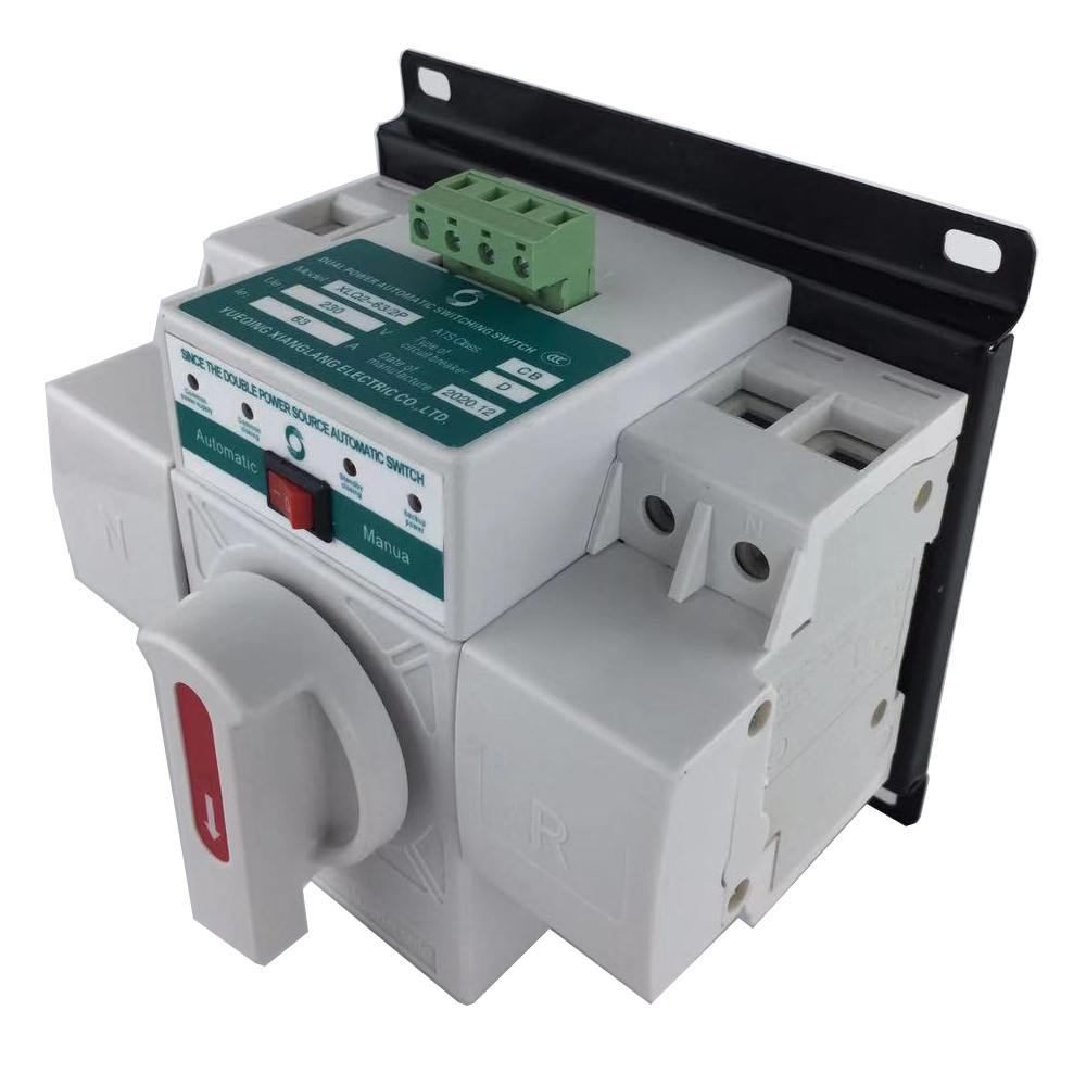 XLQ2 ATS 2P 63A 220V Micro Circuit Breaker Dual Power Automatic transfer switch/Auto transfer switch