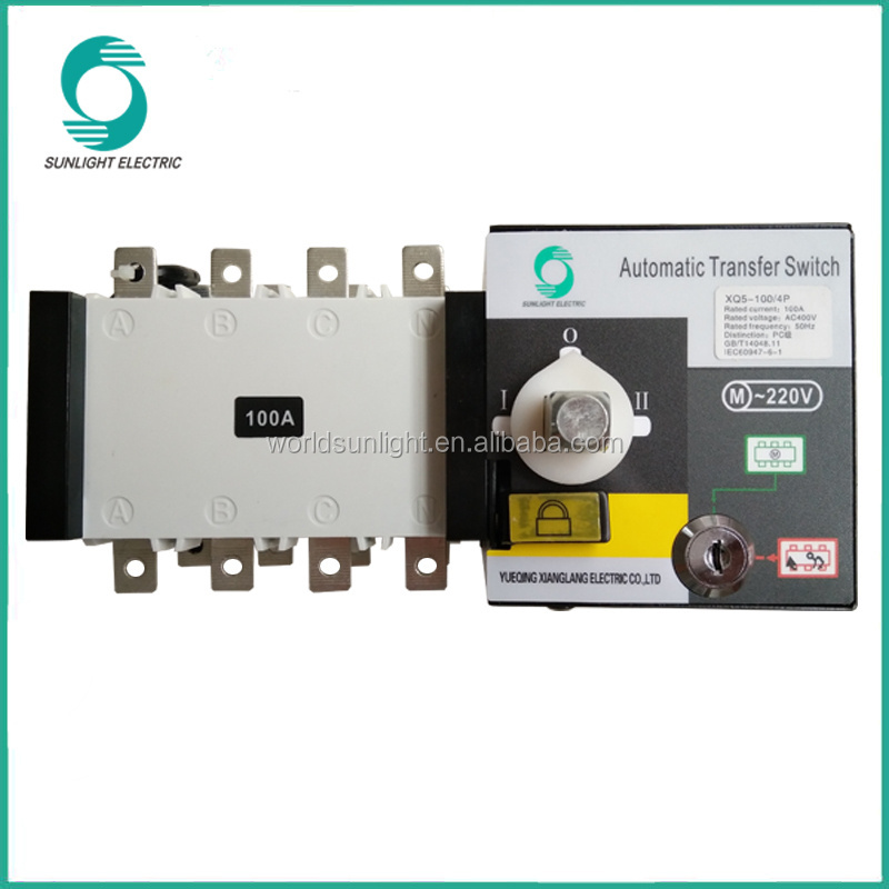 XQ5 ats automatic changeover switch for generator 16A~3200A 3 phase Automatic Transfer Switch