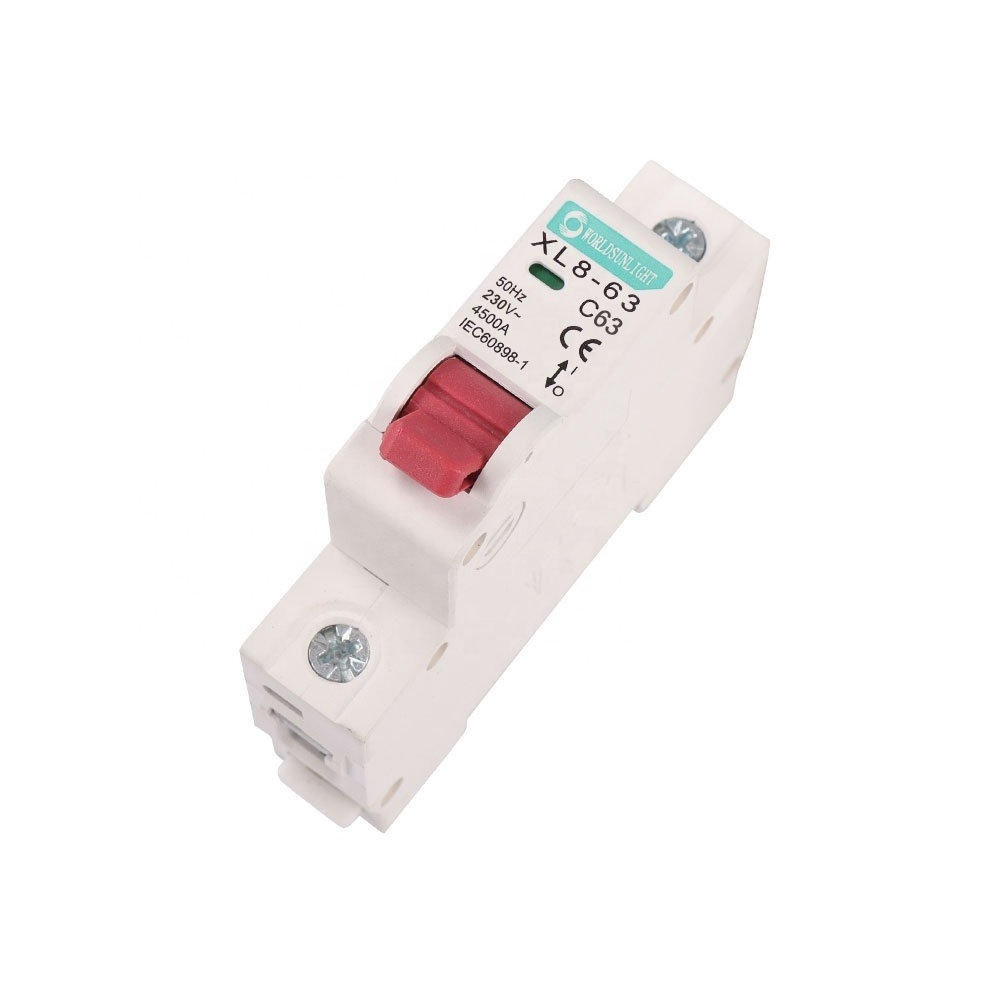 1P Din Rail AC 230V 10A 16A 20A 25A 32A 40A 50A 63A 4.5kA Air Switch Mini Circuit Breaker AC MCB