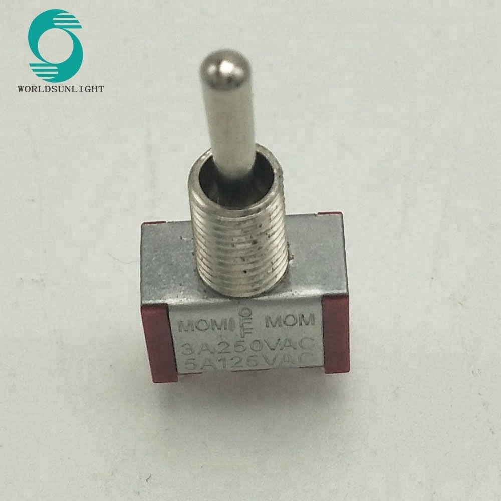 MTS-123 (ON)-OFF-(ON) 3A 250VAC 3 PIN mini momentary toggle switch