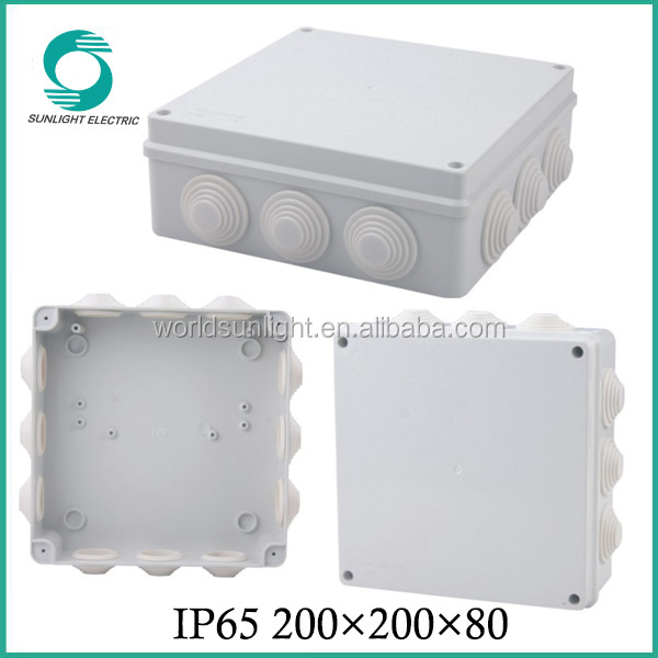 CE outdoor plastic square connection box