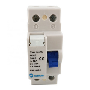 F362 2Pole 32A 30mA electromagnetic elcb earth leakage circuit breaker F362 electronic circuit breakers