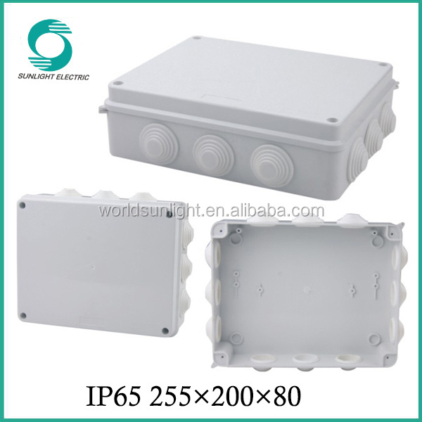 CE outdoor plastic square connection box