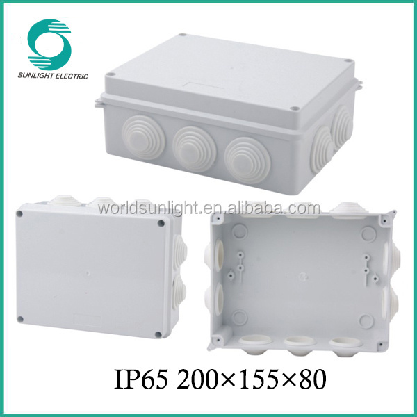 CE outdoor plastic square connection box