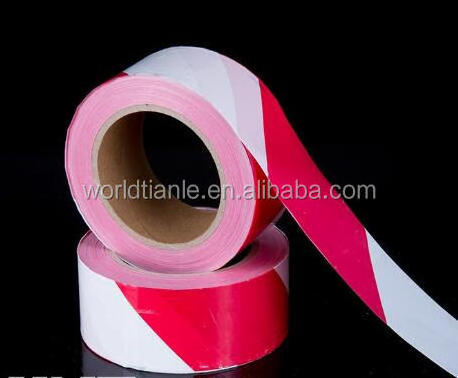 PE warning tape safety tape white/red caution tape