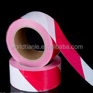 PE warning tape safety tape white/red caution tape