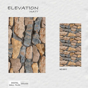 30X45cm Elevation Wall Tiles Latest Designs 2023 Italian Designer 30X45cm Elevation Stone Rustic Tiles Exterior Walls Amazing 3D