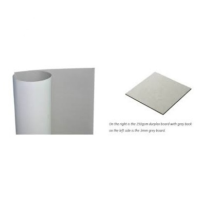 Two Layers Paper Board Pulp Recycled Paper Double Sided Cupboard Higher Quality 230GSM TO 450GSM Bleached Paper Standers Duplex