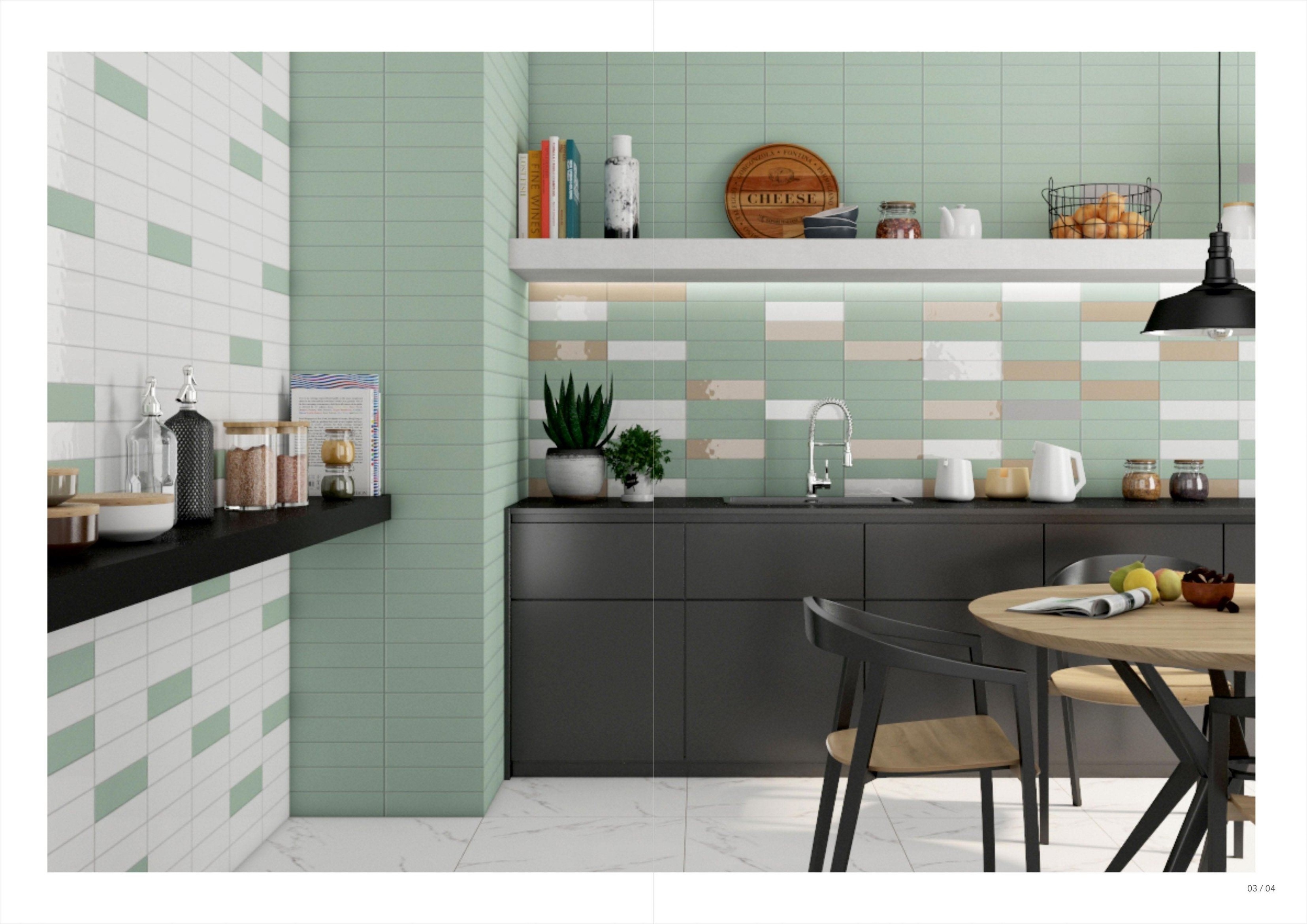 Glazed Ceramic Subway Tiles Size 100x300mm 100x200mm Plain Colors Luxury Residential Commercial Floor Wall Designer From India