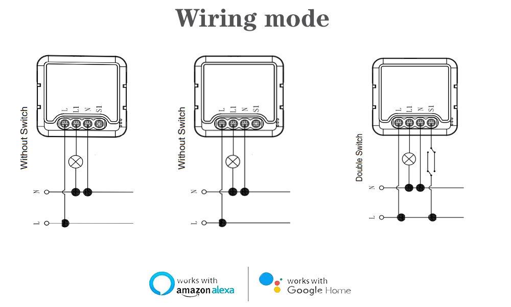 Matter WiFi smart switch 16A Homekit SmartThings universal DIY module