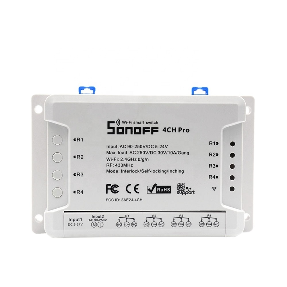 SONOFF 4CH R3 10A 2200W Smart Home WIFI Wireless Remote Automation Module light switch